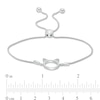 Thumbnail Image 3 of Diamond Accent Cat Ears Bolo Bracelet in Sterling Silver - 9.5"
