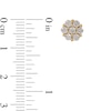Thumbnail Image 3 of 0.29 CT. T.W. Composite Diamond Flower Stud Earrings in 10K Gold