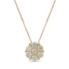 Thumbnail Image 1 of 0.45 CT. T.W. Composite Diamond Flower Pendant in 10K Gold
