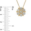 Thumbnail Image 4 of 0.45 CT. T.W. Composite Diamond Flower Pendant in 10K Gold