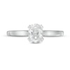 Thumbnail Image 3 of 0.95 CT. T.W. Oval Diamond Engagement Ring in 14K White Gold