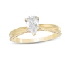 Thumbnail Image 0 of 0.95 CT. T.W. Pear-Shaped Diamond Engagement Ring in 14K Gold