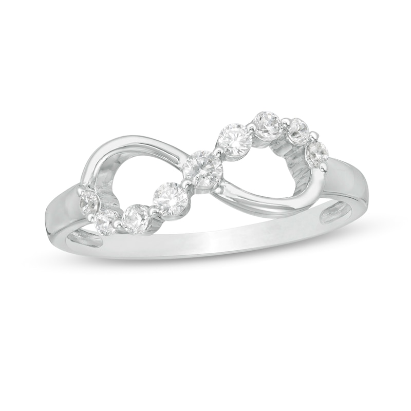 0.18 CT. T.W. Diamond Sideways Infinity Ring in 10K Gold|Peoples Jewellers