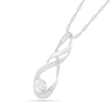 Thumbnail Image 1 of Diamond Accent Cascading Twist Pendant in Sterling Silver