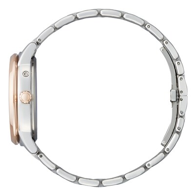 Ladies' Citizen Eco-Drive® Calendrier Diamond Two-Tone Chronograph Watch with Mother-of-Pearl Dial (Model: FD0006-56D)