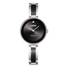 Thumbnail Image 1 of Ladies' Citizen Eco-Drive® Axiom Diamond Accent Two-Tone Bangle Watch with Black Dial (Model: EX1538-50E)