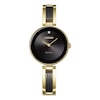 Thumbnail Image 1 of Ladies' Citizen Eco-Drive® Axiom Diamond Accent Two-Tone Bangle Watch with Black Dial (Model: EX1539-57E)