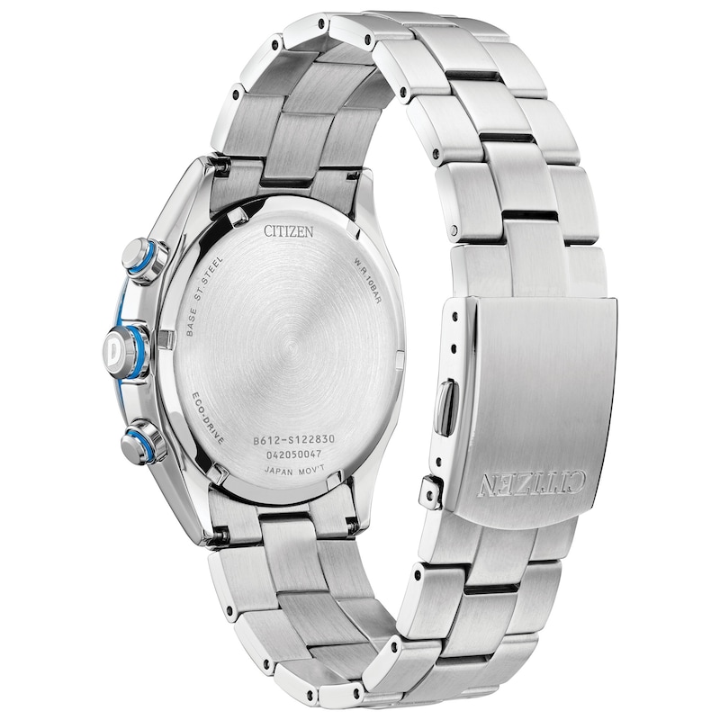 Main Image 3 of Men's Citizen Eco-Drive® Drive Chronograph Watch with Textured Dark Blue Dial (Model: CA0430-54M)