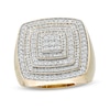 Thumbnail Image 0 of Men's 1.00 CT. T.W. Square Composite Diamond Multi-Frame Ring in 10K Gold