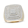 Men's 1.00 CT. T.W. Square Composite Diamond Multi-Frame Ring in 10K Gold