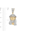 Thumbnail Image 2 of Men's 0.75 CT. T.W. Diamond Jesus Head Necklace Charm in 10K Gold