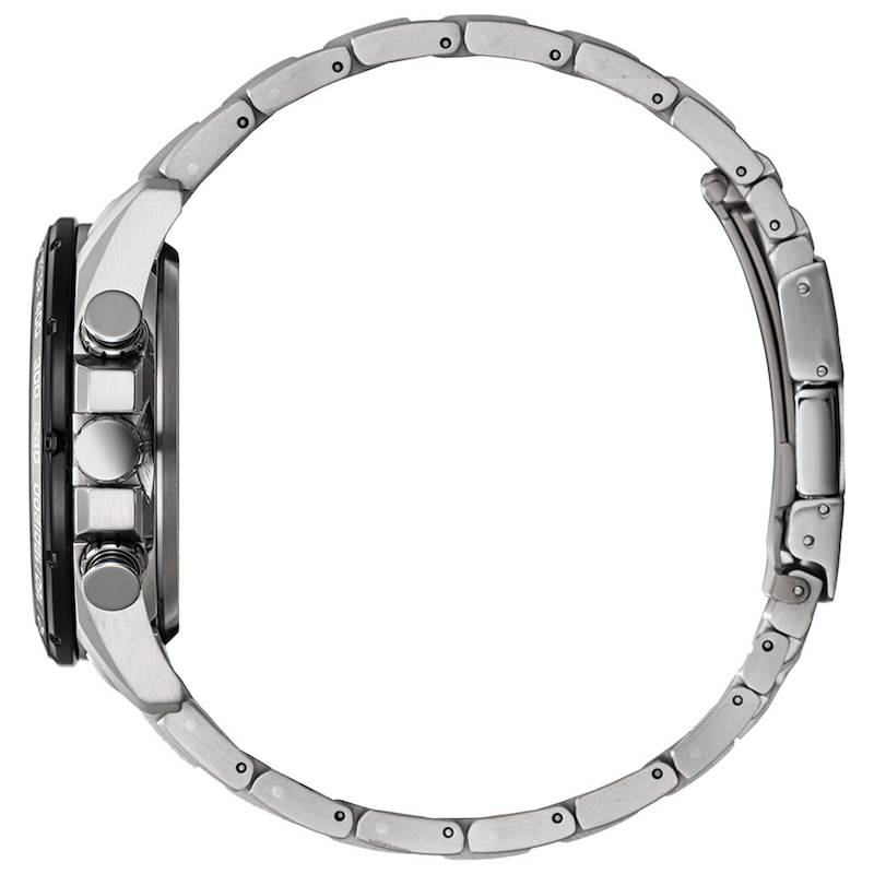 Main Image 2 of Men's Citizen Eco-Drive® Perpetual Chrono A-T Super Titanium™ Watch with Black Dial (Model: CB5908-57E)