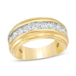 Men's 1.23 CT. T.W. Diamond Anniversary Band in 10K Gold