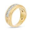 Thumbnail Image 3 of Men's 1.23 CT. T.W. Diamond Anniversary Band in 10K Gold