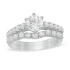 Thumbnail Image 1 of 1.45 CT. T.W. Diamond Bridal Set in 10K White Gold
