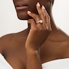 Thumbnail Image 2 of 1.37 CT. T.W. Diamond Frame Twist Shank Engagement Ring in 10K Rose Gold