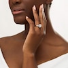 Thumbnail Image 1 of 1.29 CT. T.W. Diamond Octagon Double Frame Split Shank Engagement Ring in 10K White Gold