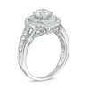 Thumbnail Image 2 of 1.29 CT. T.W. Diamond Octagon Double Frame Split Shank Engagement Ring in 10K White Gold