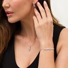 Thumbnail Image 2 of 0.30 CT. T.W. Diamond Cascading Braid Three Piece Set in Sterling Silver