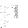 Thumbnail Image 4 of 0.30 CT. T.W. Diamond Cascading Braid Three Piece Set in Sterling Silver