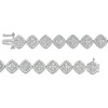 Thumbnail Image 3 of 5.00 CT. T.W. Composite Diamond Tilted Cushion Frame Link Bracelet in 10K White Gold - 7.5"