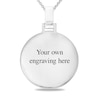 Thumbnail Image 2 of Men's Engravable Compass Disc Pendant in Sterling Silver (1-4 Lines)
