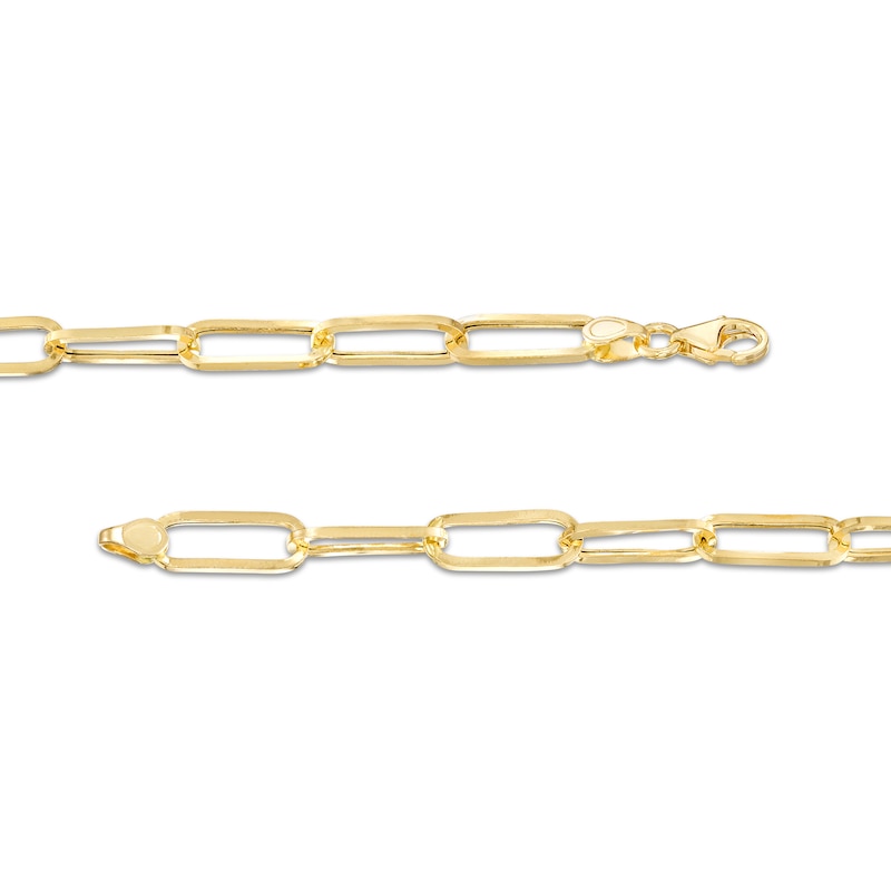 Main Image 3 of 5.5mm Oval Link Chain Necklace in Hollow 10K Gold - 18"