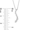 Thumbnail Image 3 of 0.33 CT. T.W. Journey Diamond Pendant in 10K White Gold