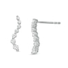 Thumbnail Image 1 of 0.33 CT. T.W. Journey Diamond Drop Earrings in 10K White Gold