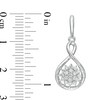 0.50 CT. T.W. Composite Diamond Twist Drop Earrings in 10K White Gold