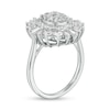 Thumbnail Image 2 of 2.00 CT. T.W. Baguette and Round Diamond Oval Sunburst Frame Ring in 10K White Gold