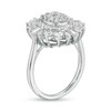 Thumbnail Image 2 of 2.00 CT. T.W. Baguette and Round Diamond Oval Sunburst Frame Ring in 10K White Gold