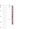 Thumbnail Image 3 of 3.0mm Garnet Hoop Earrings in Sterling Silver