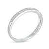 Thumbnail Image 2 of 0.04 CT. T.W. Diamond Vintage-Style Anniversary Band in 10K White Gold