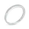 Thumbnail Image 3 of 0.04 CT. T.W. Diamond Vintage-Style Anniversary Band in 10K White Gold