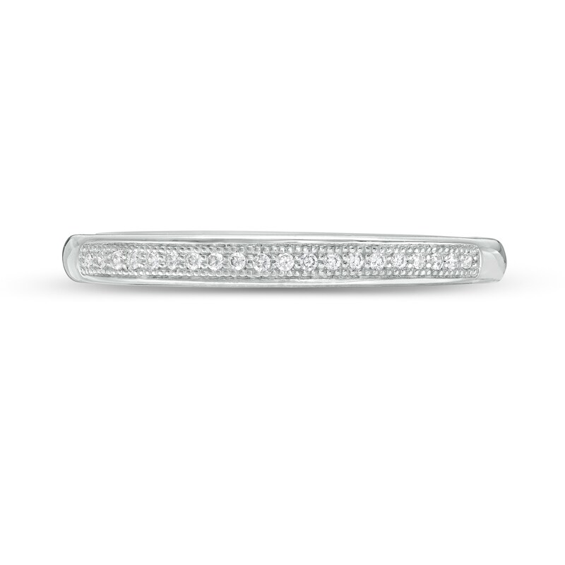 0.04 CT. T.W. Diamond Vintage-Style Anniversary Band 10K Gold