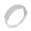 Thumbnail Image 2 of 0.065 CT. T.W. Diamond Triple Row Vintage-Style Ring in 10K White Gold