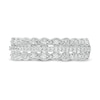 Thumbnail Image 4 of 0.065 CT. T.W. Diamond Triple Row Vintage-Style Ring in 10K White Gold