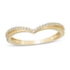 Thumbnail Image 0 of 0.10 CT. T.W. Diamond Chevron Anniversary Band in 10K Gold