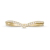 Thumbnail Image 4 of 0.10 CT. T.W. Diamond Chevron Anniversary Band in 10K Gold