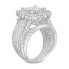 Thumbnail Image 2 of 3.00 CT. T.W. Princess-Cut Composite Diamond Frame Multi-Row Engagement Ring in 10K White Gold