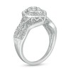 Thumbnail Image 3 of 0.50 CT. T.W. Composite Pear Diamond Teardrop Frame Vintage-Style Engagement Ring in 10K White Gold