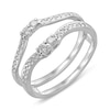 Thumbnail Image 3 of 0.29 CT. T.W. Diamond Contour Solitaire Enhancer in 14K White Gold