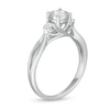 Thumbnail Image 2 of 0.50 CT. T.W. Diamond Past Present Future® Split Shank Engagement Ring in 10K White Gold