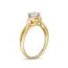 Thumbnail Image 2 of 0.50 CT. T.W. Diamond Past Present Future® Split Shank Engagement Ring in 10K Gold