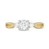 Thumbnail Image 3 of 0.50 CT. T.W. Diamond Past Present Future® Split Shank Engagement Ring in 10K Gold