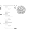 Thumbnail Image 3 of 0.95 CT. T.W. Multi-Diamond Circle Stud Earrings in 10K Gold
