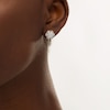 Thumbnail Image 1 of 0.95 CT. T.W. Composite Diamond Flower Frame Stud Earrings in 10K Gold