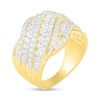 Thumbnail Image 1 of 1.95 CT. T.W. Diamond Multi-Row Crossover Ring in 10K Gold