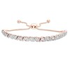 Thumbnail Image 1 of 0.45 CT. T.W. Diamond Cascading Bolo Bracelet in 10K Rose Gold - 9.5"